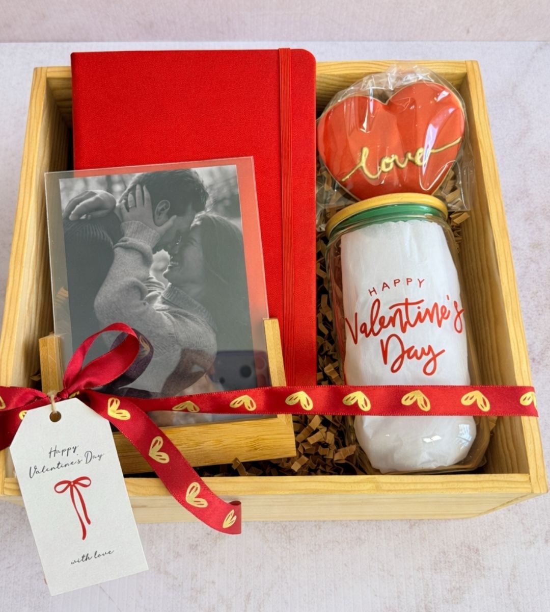 Set san valentin porta retrato