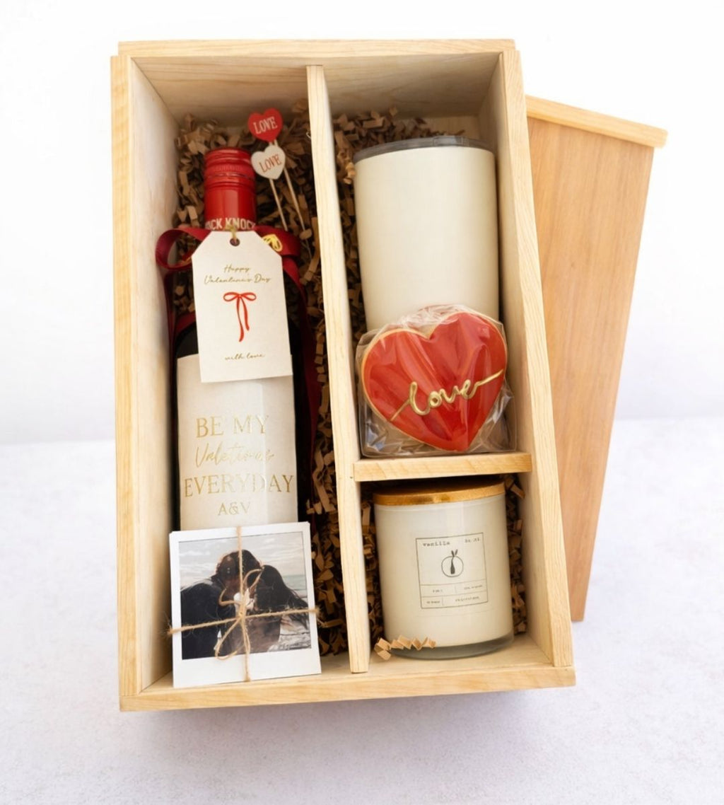 Set madera termo edicion San valentin