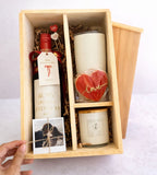 Set madera termo edicion San valentin