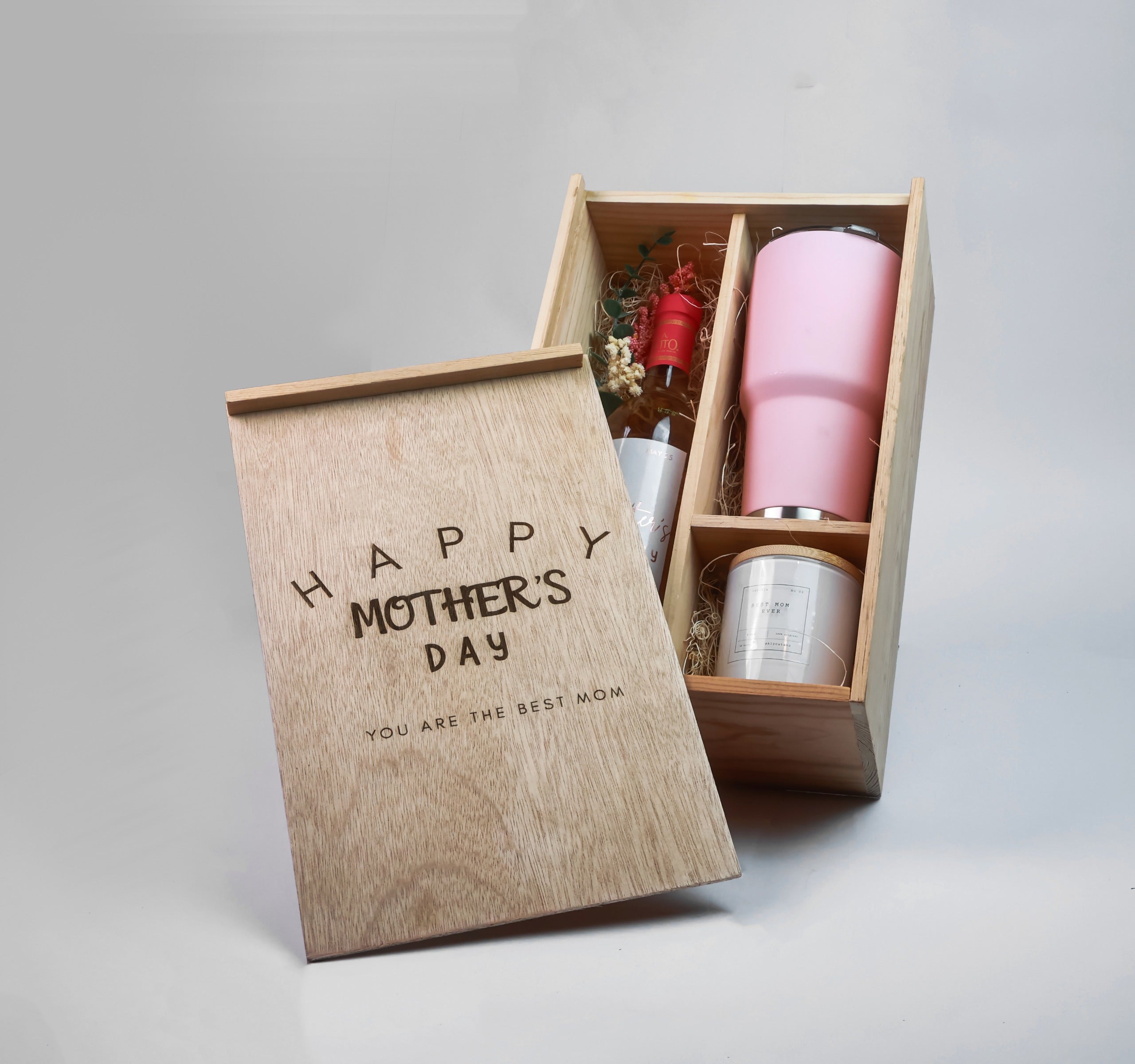 Kit madera termo y vino Best Seller