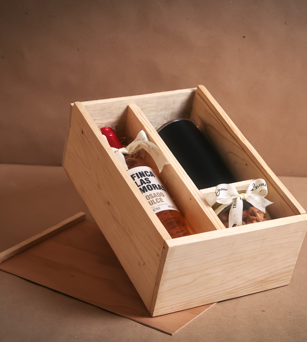 Kit madera termo y vino Best Seller