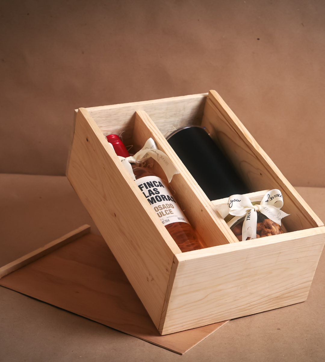 Kit madera termo y vino Best Seller